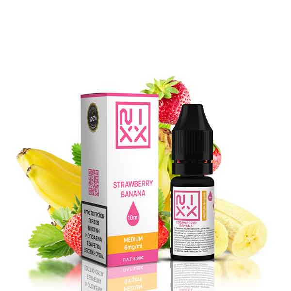 NIXX Strawberry Banana 10ml/6mg