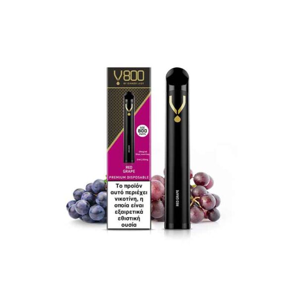 Dinner Lady V800 Disposable Red Grape 20mg